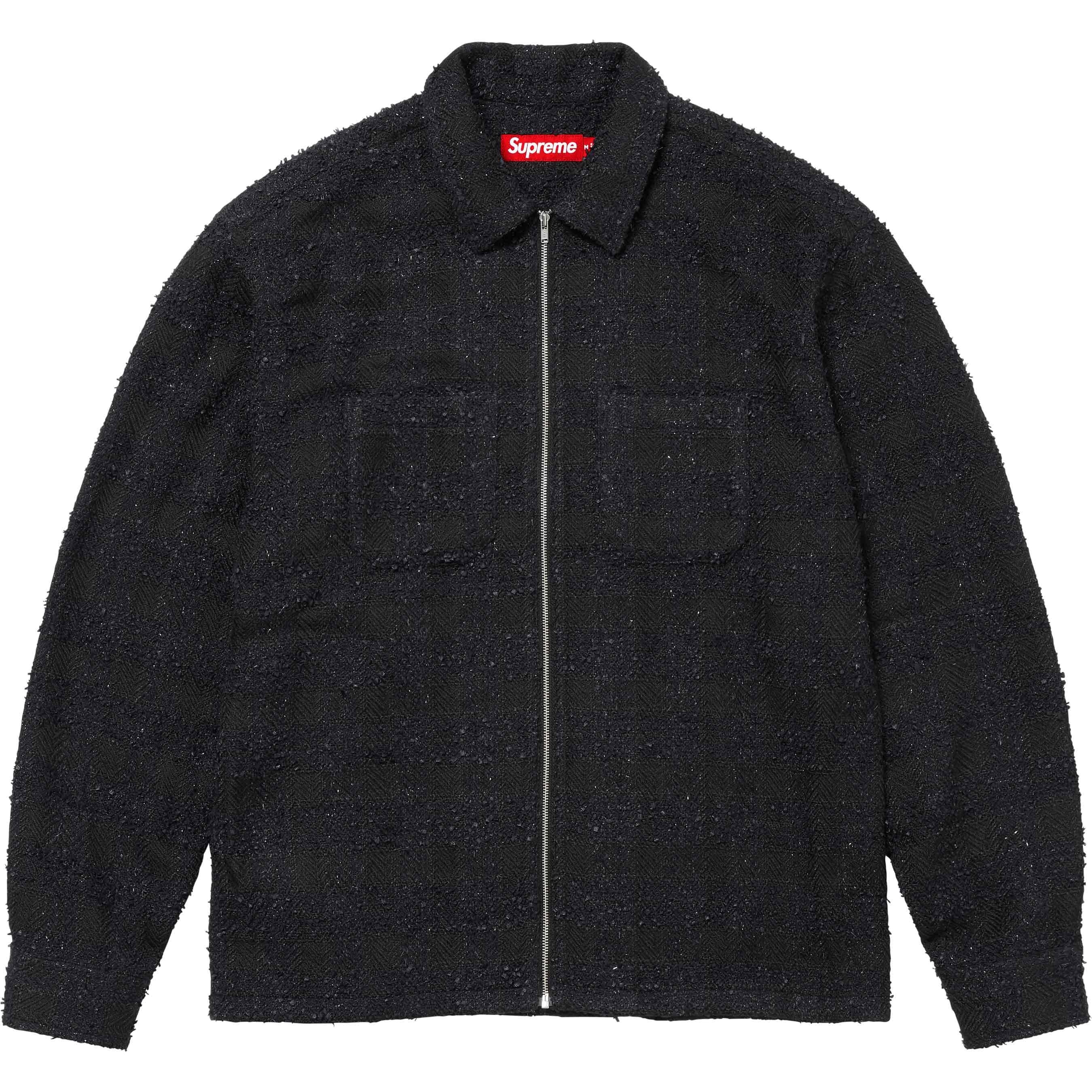 Bouclé Zip Up Shirt view 7